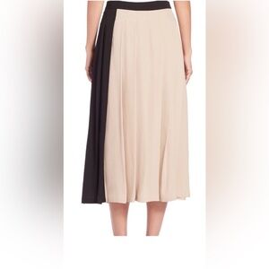Weekend Max Mara Two-Tone Pleated A-Line Skirt